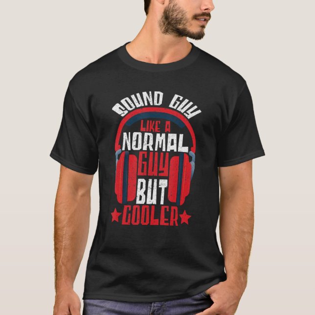 Camiseta Cara De Som Da Engenheiro De Som Como Um Áudio E D (Frente)