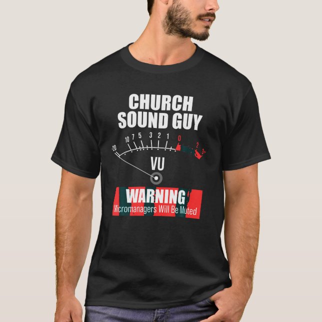 Camiseta Cara de som da igreja Engenheiro de tecnologia de  (Frente)