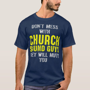 Camiseta Cara de som da igreja Engenheiro técnico de áudi
