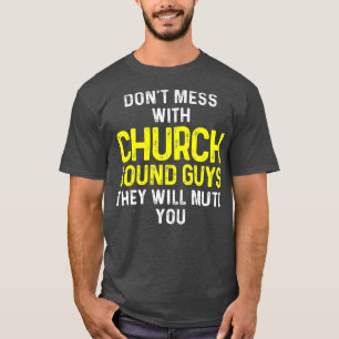 Camiseta Cara de som da igreja Engenheiro técnico de áudi