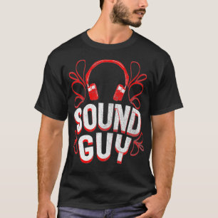 Camiseta Cara de som Design de Engenheiro de áudio Gravaç