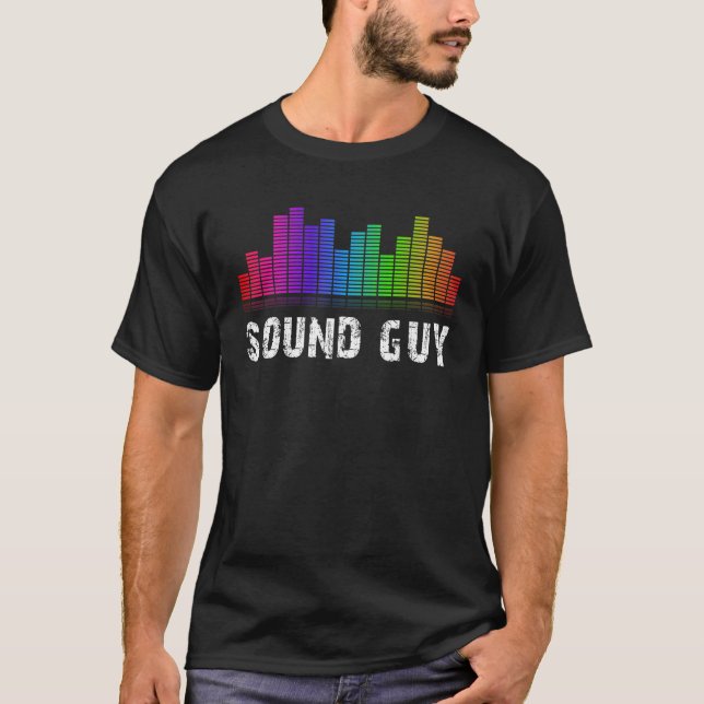 Camiseta Cara de som Música de Engenheiro de áudio (Frente)