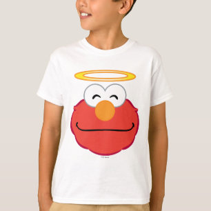 Camiseta Cara de sorriso de Elmo com halo