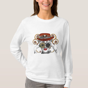 Camiseta cara de steampunk