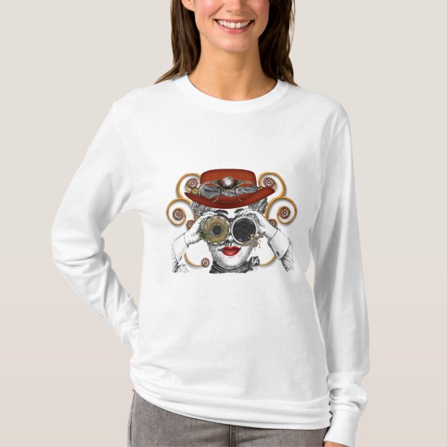 Camiseta cara de steampunk (Frente)