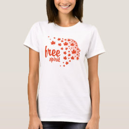 Camiseta Cara del espíritu libre, otoño