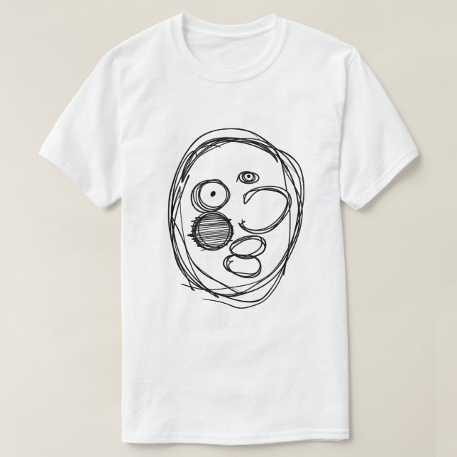 Camiseta Cara desarrumada (Frente do Design)