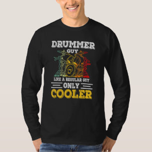 Camiseta Cara Do Baterista Como Uma Cara Regular Apenas Fri