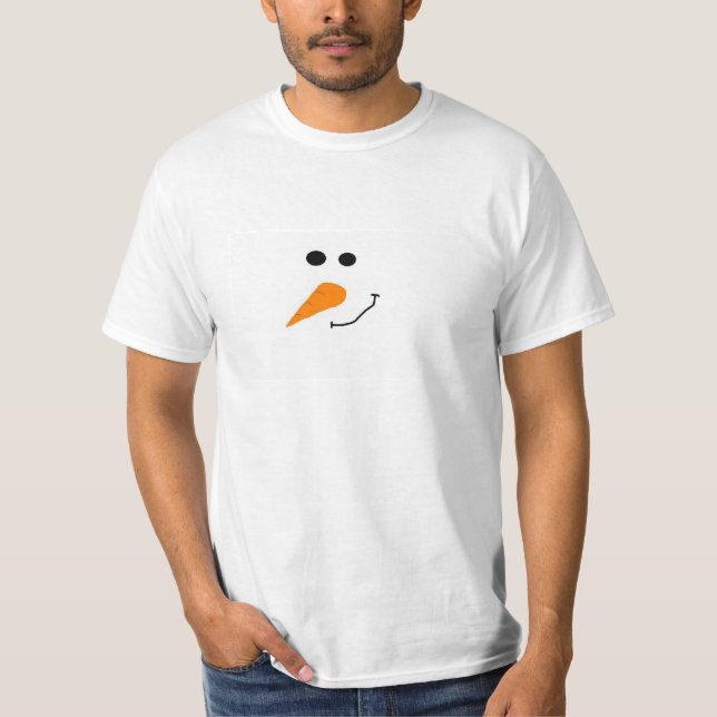 Camiseta Cara do boneco de neve (Frente)