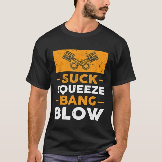 Camiseta Cara do Carro Chupar Apertar Bang Explodir (Frente)