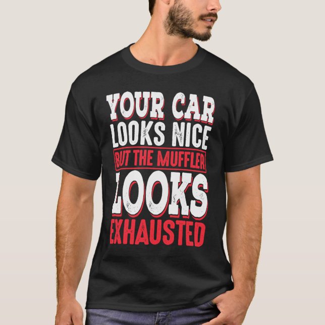 Camiseta Cara do carro para Engenheiro mecânico (Frente)