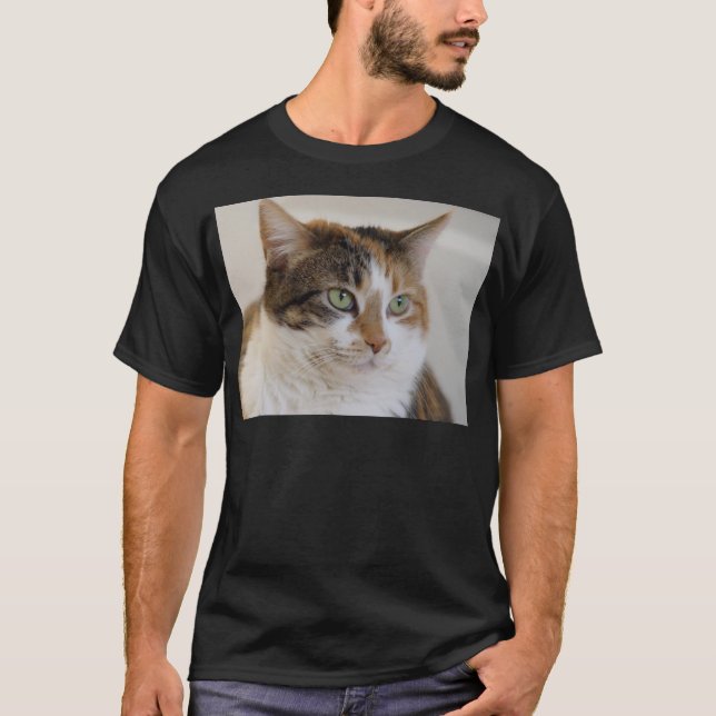 Camiseta Cara do gato de gato malhado da chita (Frente)