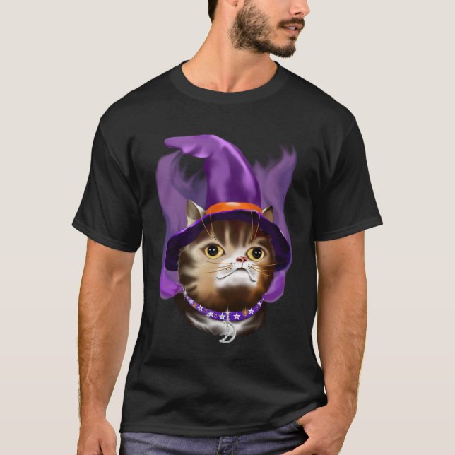 Camiseta Cara do gato do *Witch (Frente)