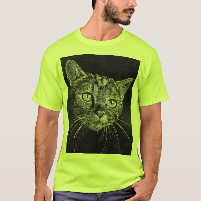 Camiseta Cara do gato meu desenho do segundo grau (Frente)