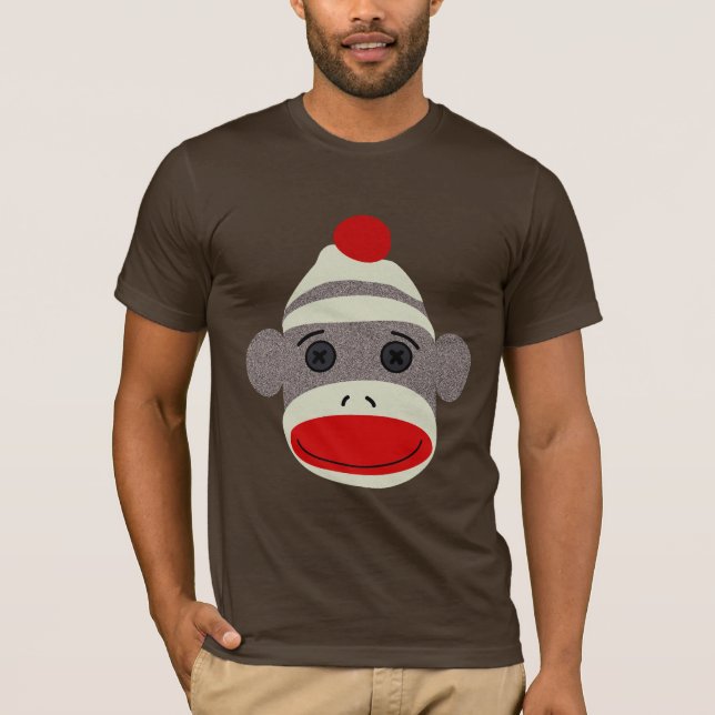 Camiseta Cara do macaco da peúga (Frente)