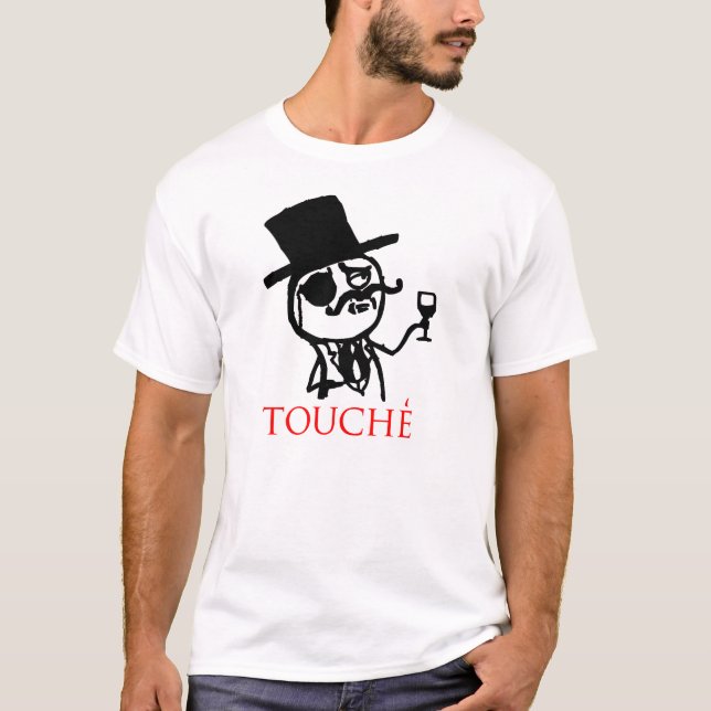 Camiseta Cara do touche do meme da RAIVA (Frente)