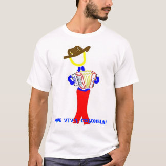 Camiseta cara do vallenato, QUE VIVA COLÔMBIA!