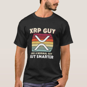 Camiseta Cara do XRP Como Um Cara Normal Mas Mais Inteligen