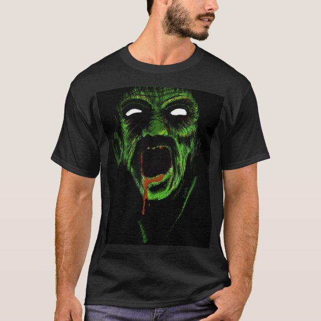 Camiseta Cara do zombi (Frente)