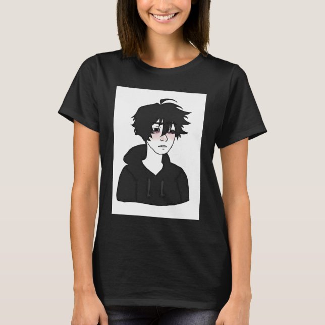 Camiseta Cara E Boy Sente Wojak Meme (Frente)