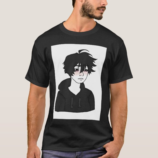 Camiseta Cara E Boy Sente Wojak Meme (Frente)