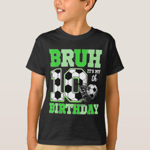 Camiseta Cara, é minha 10ª festa de aniversário de futebol