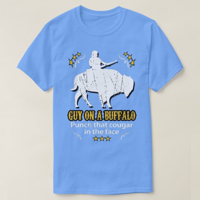 Camiseta Cara em um Buffalo... ... ... ... ... ... ... ...  (Frente do Design)