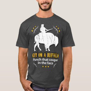 Camiseta Cara em um Buffalo... ... ... ... ... ... ... ... 