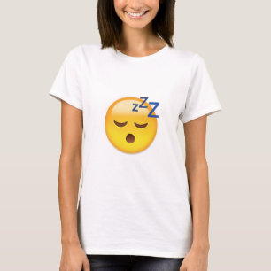 Camiseta Cara Emoji do sono