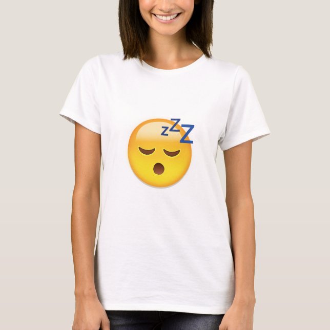 Camiseta Cara Emoji do sono (Frente)