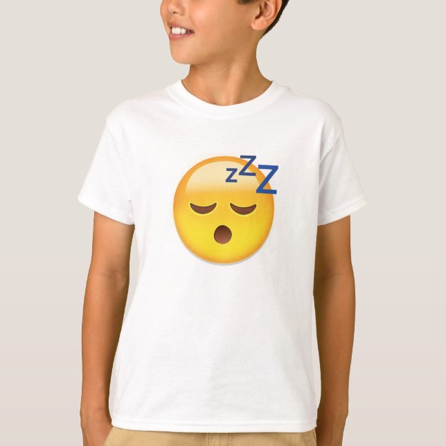 Camiseta Cara Emoji do sono (Frente)