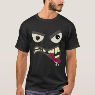 Camiseta Cara engraçada bonito do Dia das Bruxas do traje