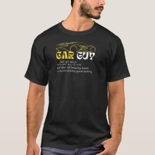 Camiseta Cara Engraçada Definição de Carro Oculta cara