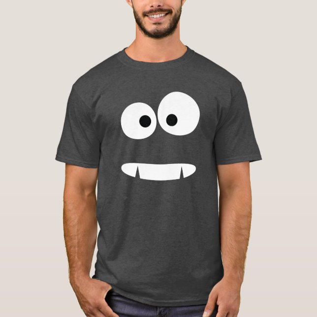 Camiseta Cara engraçada do monstro (Frente)