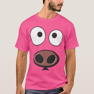Camiseta Cara engraçada do porco