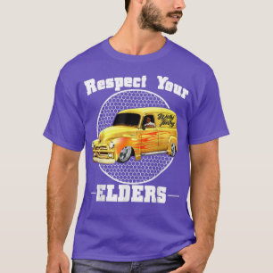 Camiseta Cara Engraçado do Carro - Respeite o Painel Clássi