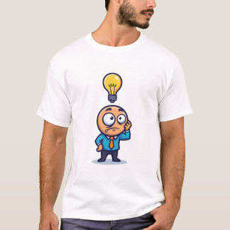 Camiseta Cara engraçado do Dum Dum pensando Wtf & teve uma 