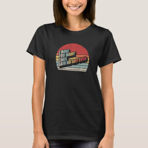 Camiseta Cara Engraçado Presente Retro Eu Tenho Muitos Carr