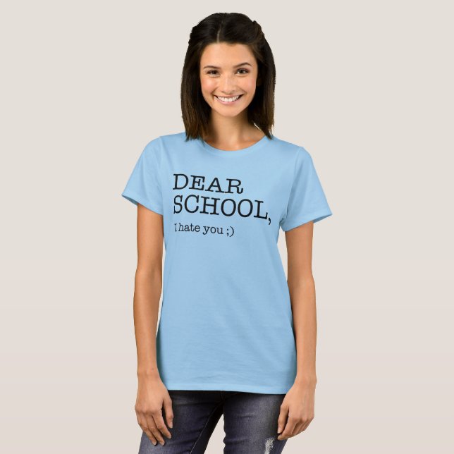 Camiseta Cara Escola, eu deio-o;) (Frente Completa)