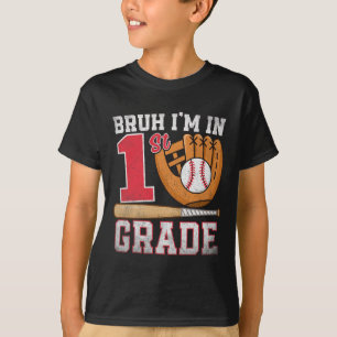 Camiseta Cara, Estou Na 1ª Série De Volta À Escola Beisebol
