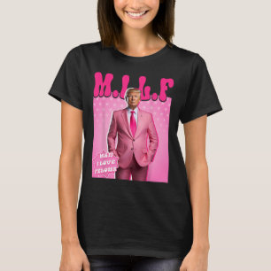 Camiseta Cara, Eu Adoro Felons, Engraçado Pink Trump 2024 P