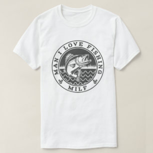 Camiseta Cara, Eu Adoro Pescar Humor Engraçado