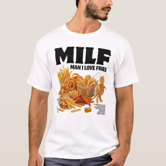 Camiseta Cara Eu Amo Batatas Fritas