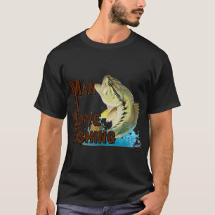 Camiseta cara eu amo pesca