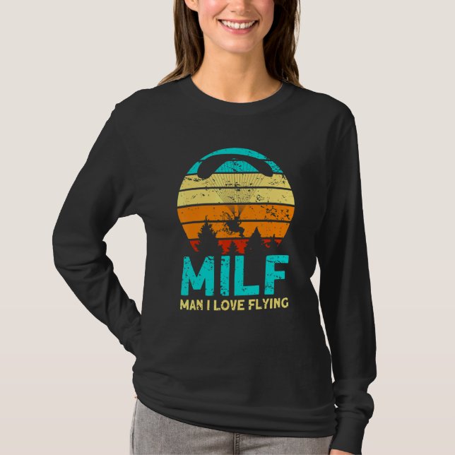 Camiseta Cara Eu Amo Voar Paramotor Piloto Paramotoring (Frente)