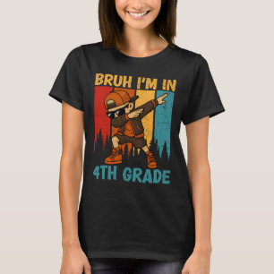 Camiseta Cara, eu estou na 4ª série, garoto fazendo dab na