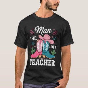 Camiseta Cara Eu Me Sinto Como Uma Professora Divertida Cow