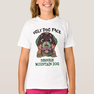 Camiseta Cara feia do Cachorro da Montanha Bernês Única