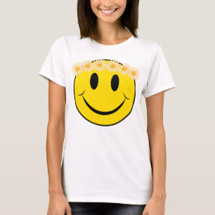 Camiseta Cara feliz do Hippie