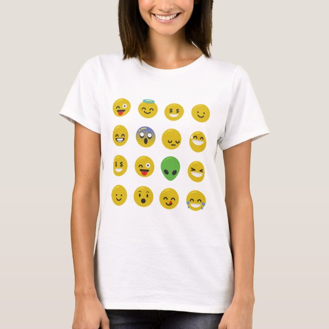Camiseta Cara feliz Emoji (Frente)